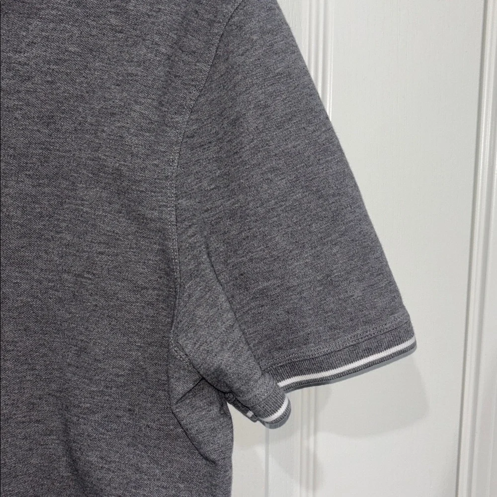 Banana Republic Charcoal Polo Shirt with white accent on sleeves standard fit XL